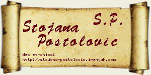 Stojana Postolović vizit kartica